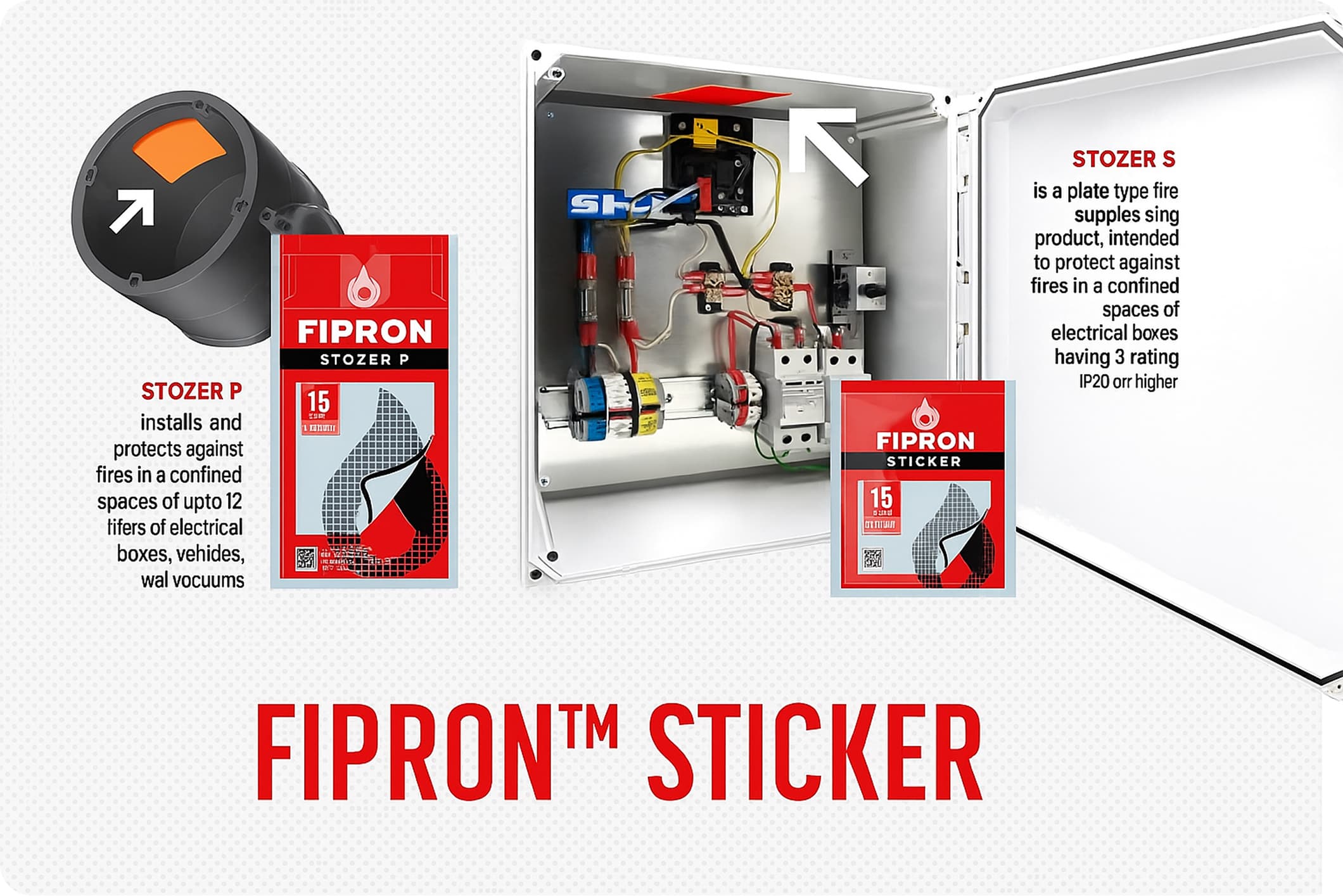 FIPRON STICKER автономна система пожежогасіння